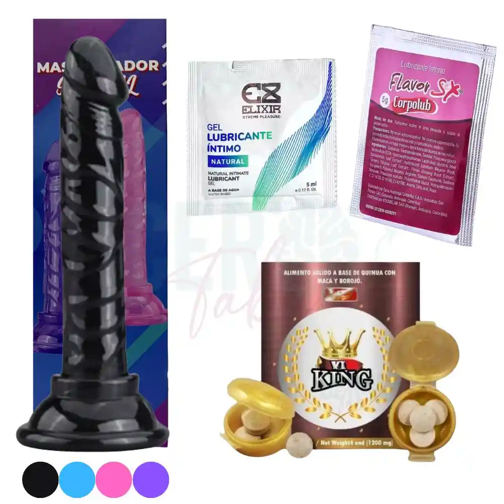 Lubricante Neutro + Anal + Potenciador X4 + Dildo Consolador