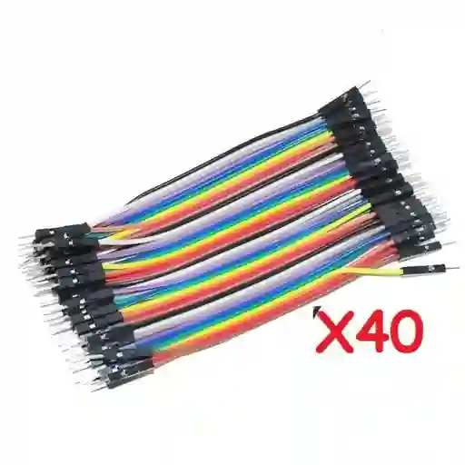 Cable Jumper M-m Dupont Arduino 20cm (40 Cables) Macho - Macho