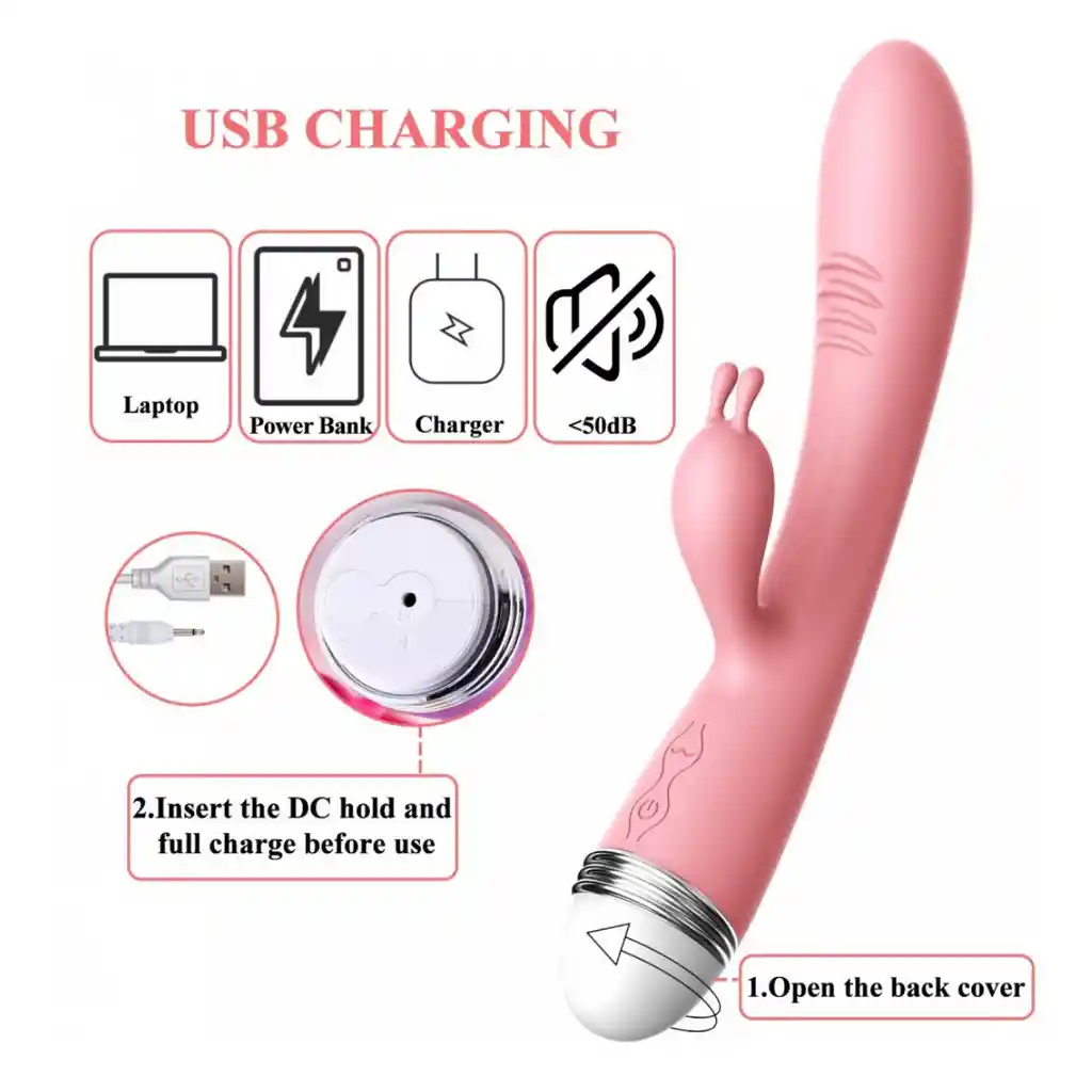 Vibrador Lilo Doble Estimulación Recargable Usb