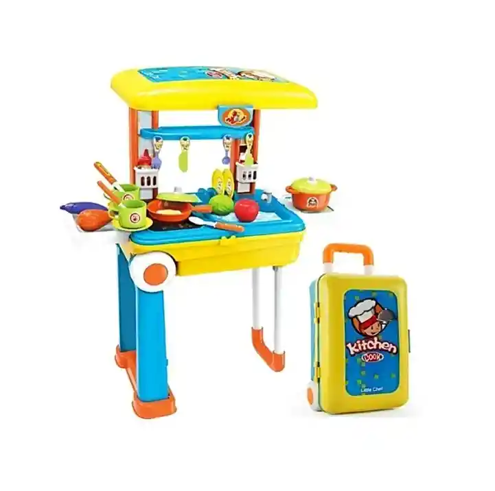 Juguete Cocina Maleta Niño Niña Portátil 2 En 1. Rf. 008-926