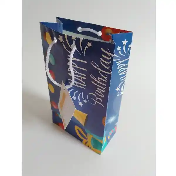 Bolsa Regalo Cumpleaños Unisex Pequeña Economica 17x10x6