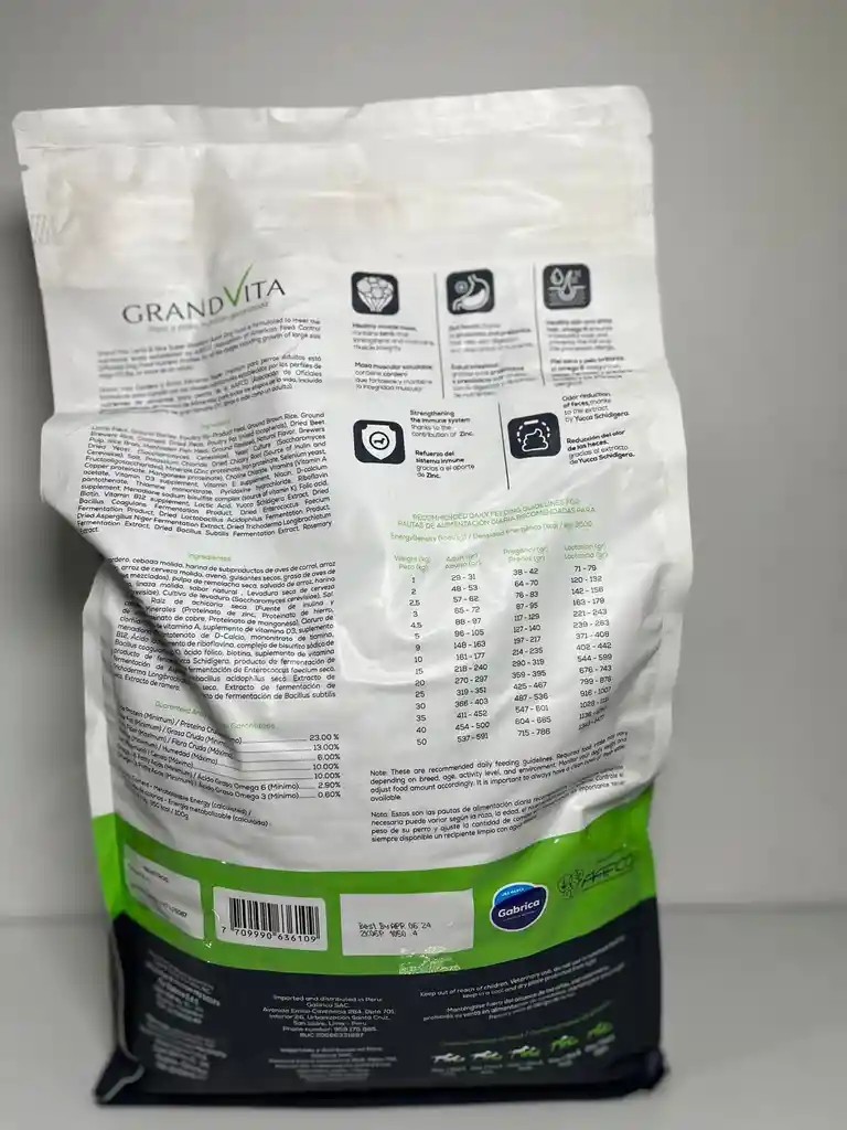 Gran Vita Adulto Cordero 3 Kg