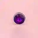 Plug Anal Metálico Talla S Joya Morada