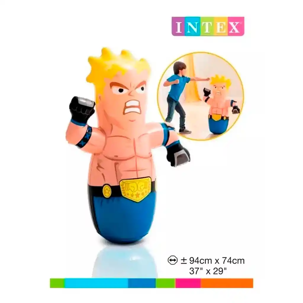 Golpeador Muñeco Inflable Intex 44672 Boxeador Luchador Nuevo (diseño Aleatorio)