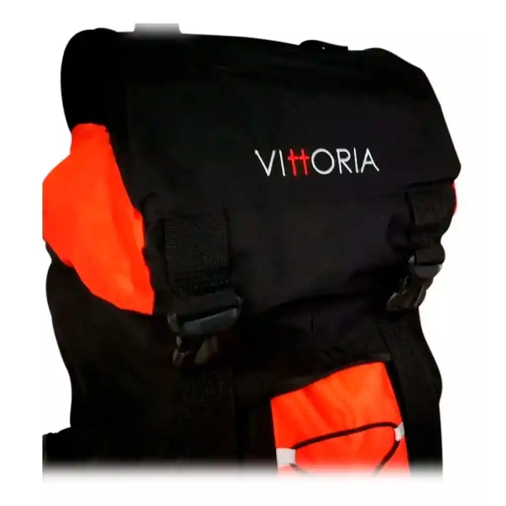 Morral Camping Vittoria 70-95 Litro Maleta Resist Mcf90 Naranja