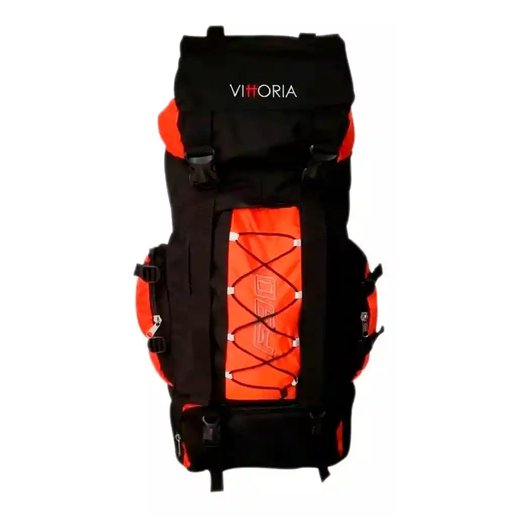 Morral Camping Vittoria 70-95 Litro Maleta Resist Mcf90 Naranja