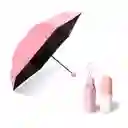 Sombrilla Mini Capsula Importada Pildora De Mano Para Bolso Rosa