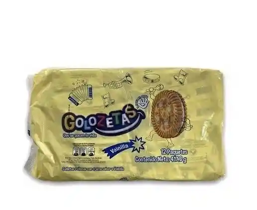 Galleta Golozetas 417.6 Grs Vainilla