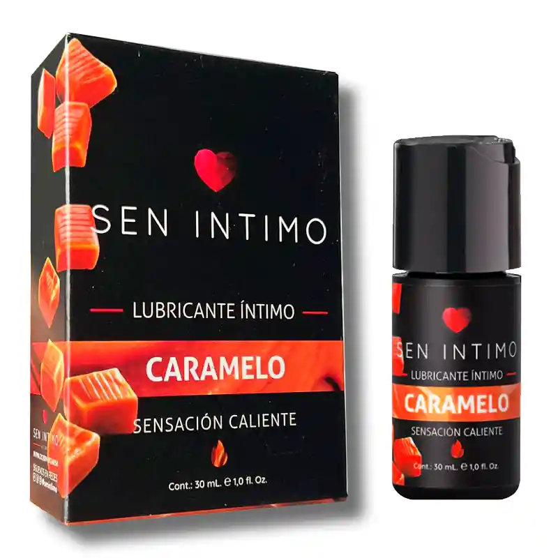 Aceite Caramelo Lubricante Caliente Comestible Saborizado Marca Sen Intimo Penetración Sexo Oral