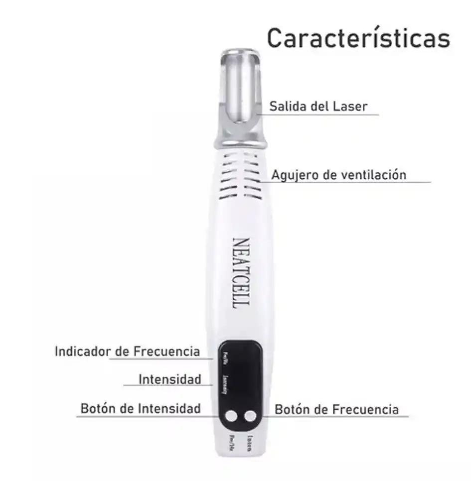 Laser Pico Second Pen Luz Azul Elimina Tatuajes Manchas Peca