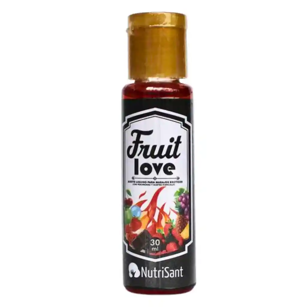 Aceite Para Masajes Caliente Fresa Fruit Love Nutrisant