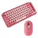 Logitech Combo Inalámbrico Pop Keys + Pop Mouse Heartbreaker