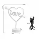 Lámpara Led Neón Corazón Love Luces Noche Decorativa Hd8028