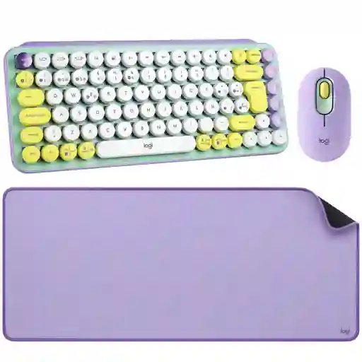 Combo Inalámbrico Logitech Pop Keys + Mouse Daydream + Pad Mouse