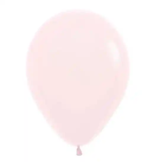 R-12 Globos Bombas Pastel Mate Rosado X 12 Unds Sempertex