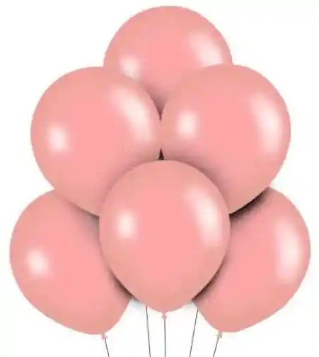 R-12 Globos Bombas Pastel Mate Rosado X 12 Unds Sempertex