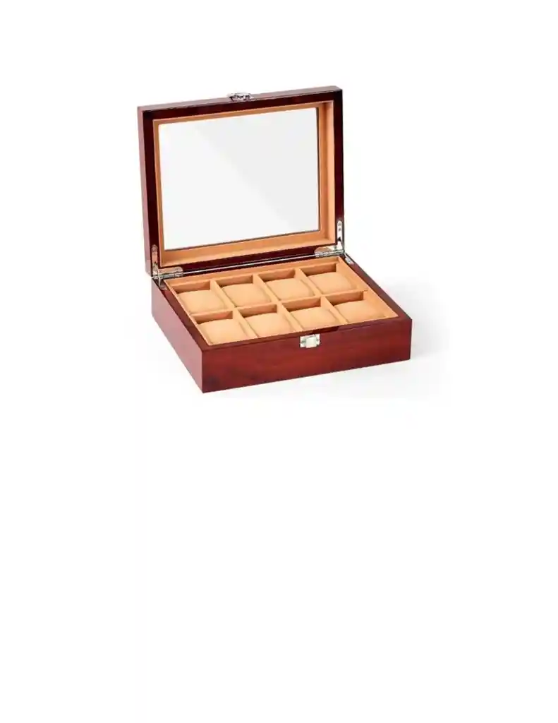 Organizador De Relojes Estuche Relojera De Lujo 8 Puestos