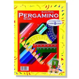 Block Papel Pergamino 1/8 *25h