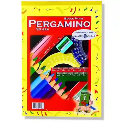 Block Papel Pergamino 1/8 *25h