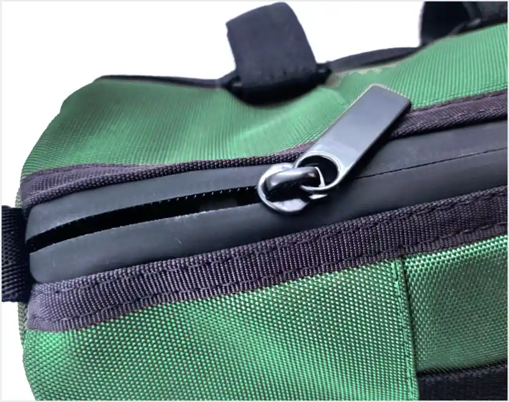 Estuche Alforja Impermeable De Manubrio Para Bicicleta Verde Militar