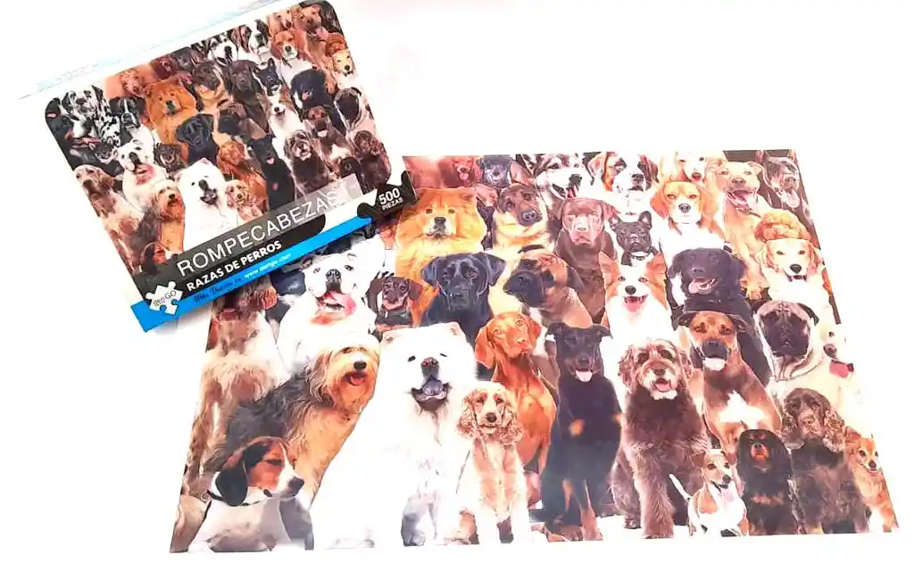 Rompecabezas Puzzle 500 Piezas Perros Mascotas Made In Colombia