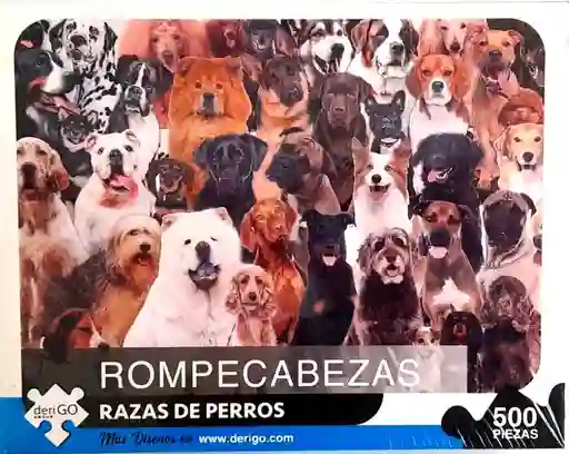 Rompecabezas Puzzle 500 Piezas Perros Mascotas Made In Colombia