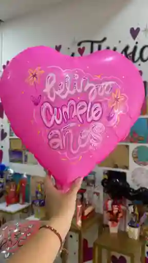 Globo Metalizado Corazón Grande