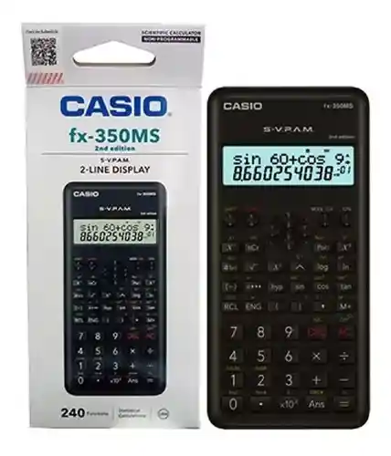 Calculadora Casio Fx-350 Ms/ 2nd Edicion 240 Funciones