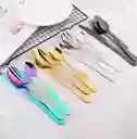 Set Cubiertos Color Plata X20 Pcs.
