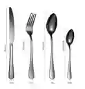 Set Cubiertos Color Plata X20 Pcs.