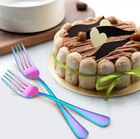 Set Cubiertos Color Tornasol X20 Pcs.