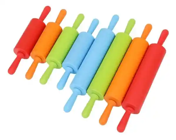 Rodillos De Silicona Pp Con
 Mango 10cm