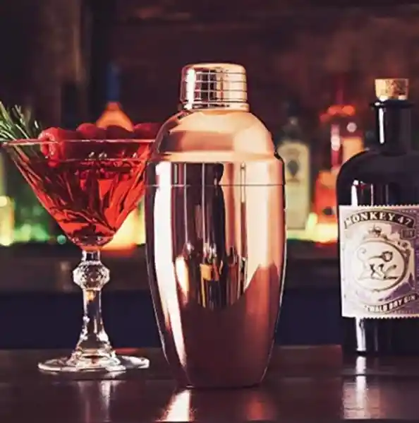 Coctelera- Mezclador De Licor Rosa 550ml