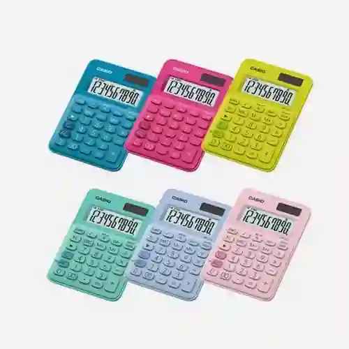 Calculadora 12 Digitos Casio Ms-20uc-pk Colores