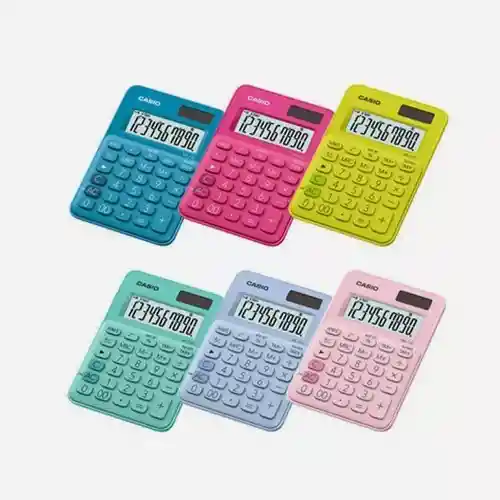 Calculadora 12 Digitos Casio Ms-20uc-pk Colores