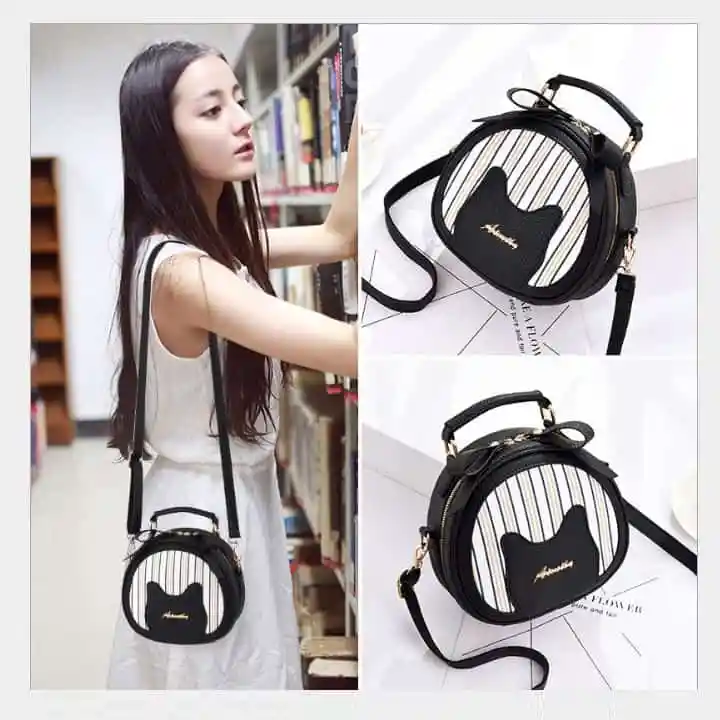 Bolso Aimeily Negro Con Rayas