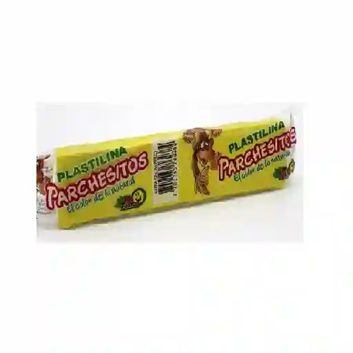 Plastilina Parchesitos Amarillo Barra 32cc