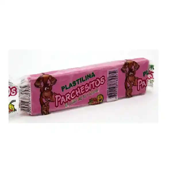 Plastilina Parchesitos Rosa Barra 32cc