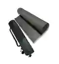 Colchoneta Mat 6mm Yoga Pilates Gimnasia Eva + Estuche - Negro