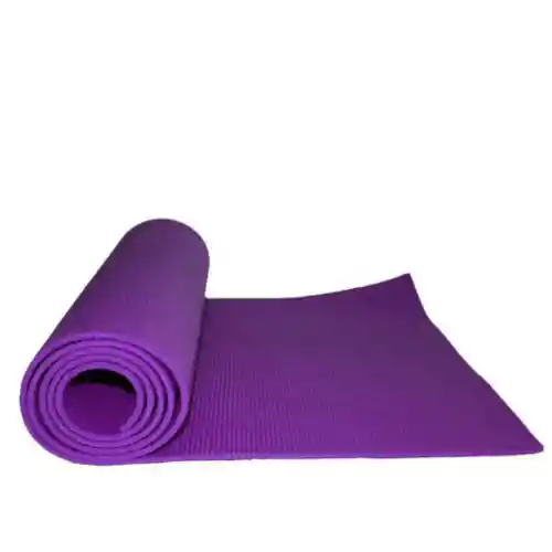 Colchoneta Mat 6mm Yoga Pilates Gimnasia Eva + Estuche - Morado