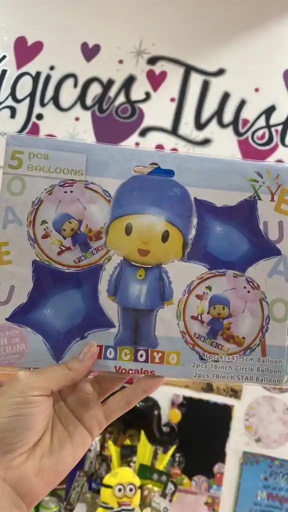 Kit De Globos Personajes Niño