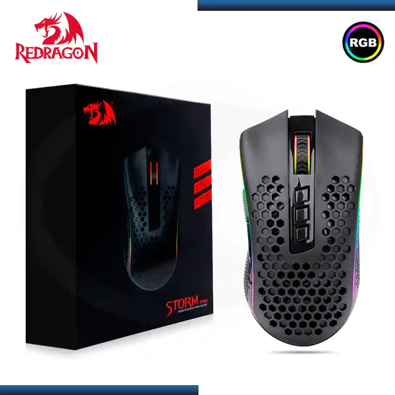 Mouse Gamer Storm Pro Inalambrico Iluminado Rgb