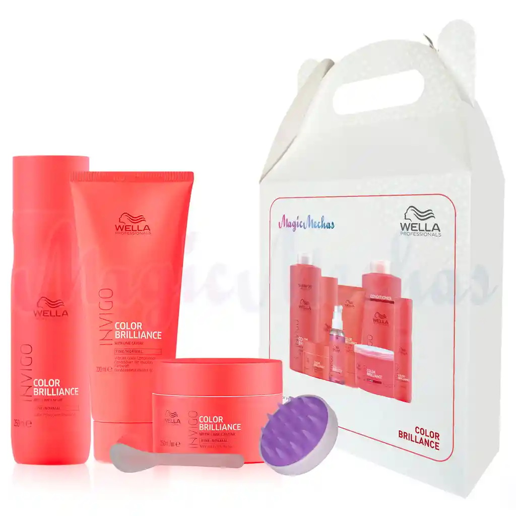 Wella Kit Color Brilliance Shampoo + Acondicionador + Mascarilla