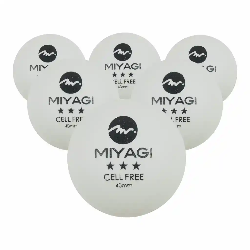 Bolas Para Ping Pong Miyagi X6 Und Blanco 3 Estrellas
