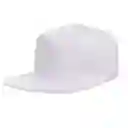 Gorra Plana Snackback Unicolor Blanca Original Unisex Moda ( Blanca)