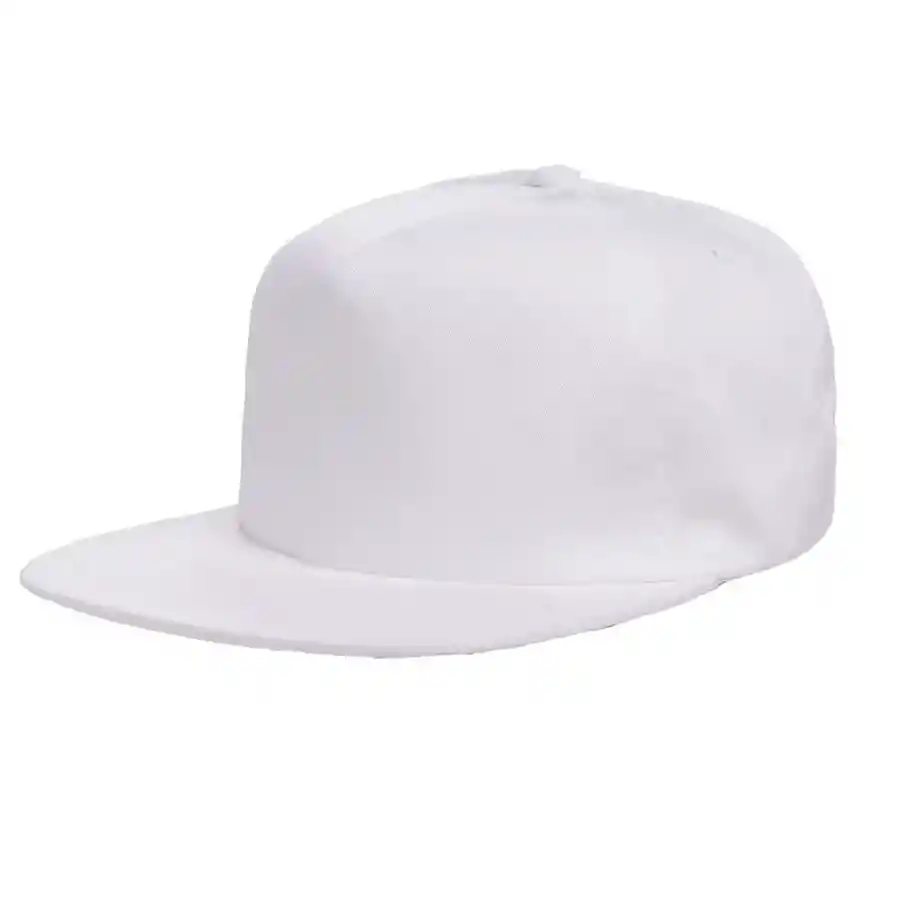 Gorra Plana Snackback Unicolor Blanca Original Unisex Moda ( Blanca)