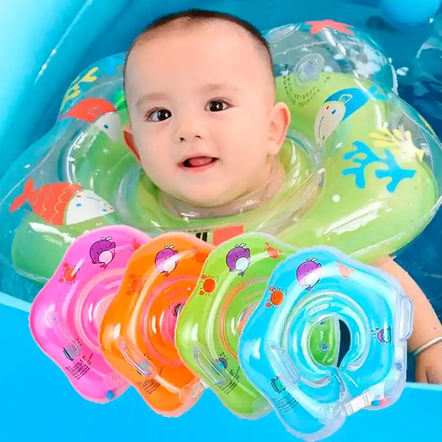 Flotador De Cuello Bebes Inflable Piscina 40cm Natación ( Unidad)