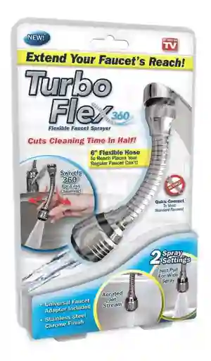 Extensión Flexible Grifo Llave De Lava Platos Turbo Flex 360