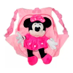 Morral Peluche Minnie Mouse Maleta Niñas Escolar Importada