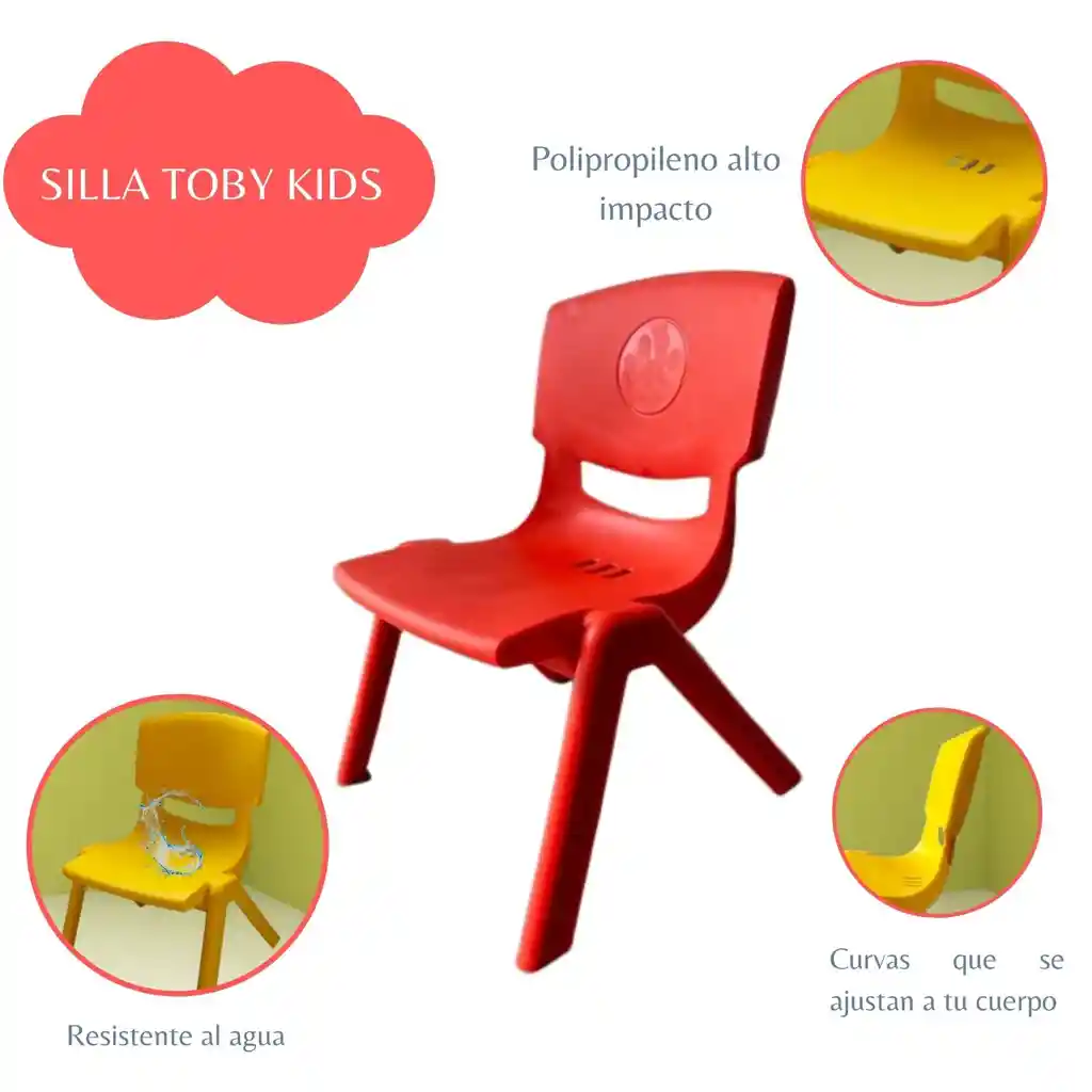 Sillas Infantil Toby Rojo